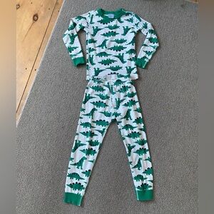 Hannah Anderson Green Dinosaur Pajama Set 6/7